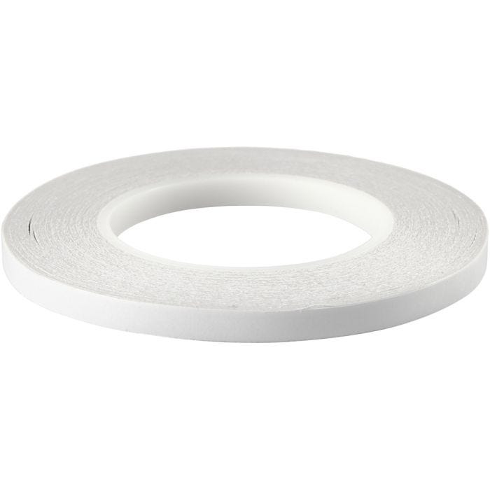 Double-Sided Adhesive Tape, W: 9 mm, 6x50 m/ 1 pack