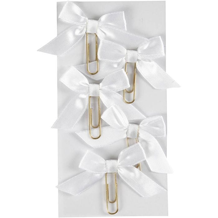 Metal Paperclips, size 40x70 mm, white, 5 pc/ 1 pack