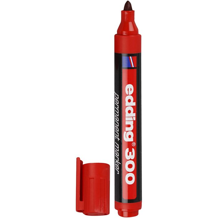 Edding 300 Marker, 1,5-3 mm, red, 1 pc