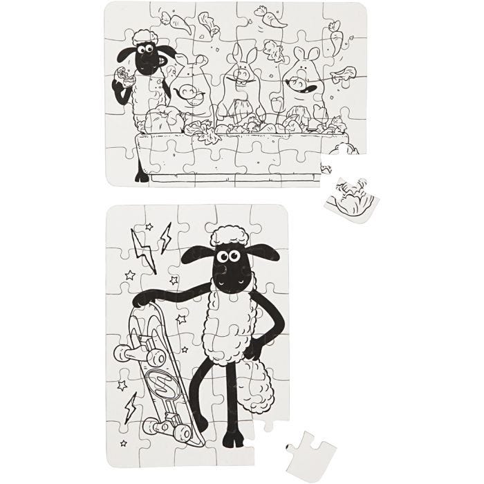 Jigsaw puzzle, size 13x18,3 cm, 2 pc/ 1 pack