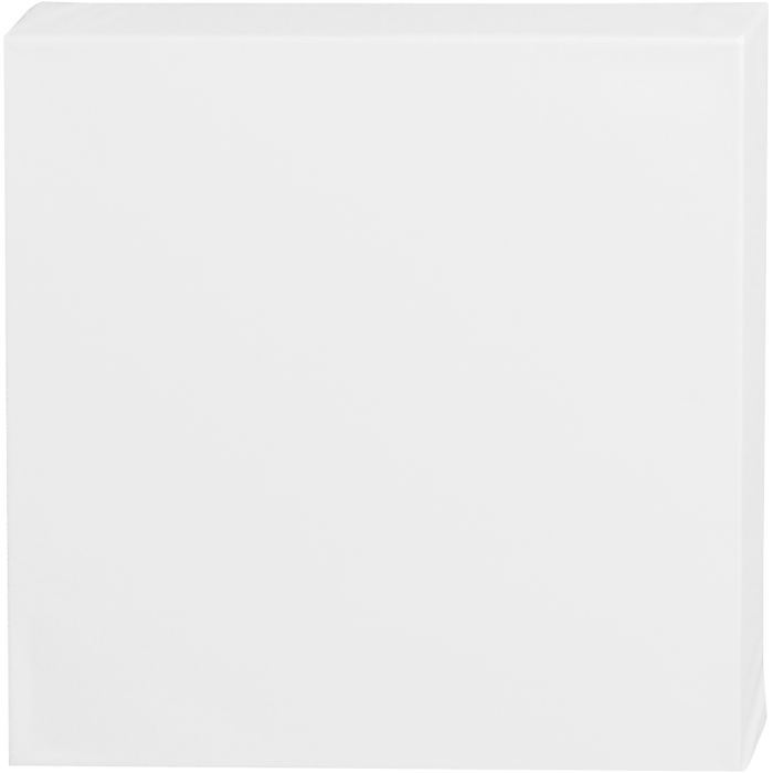 Canvas, D. 3,7 cm, size 30x30 cm, 360 g, white, 1 pc