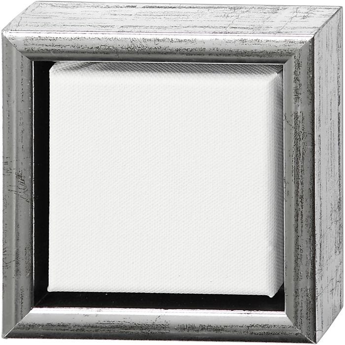 Canvas with Wooden Frame, size 10x10 cm, 360 g, assorted colours, 1 pc