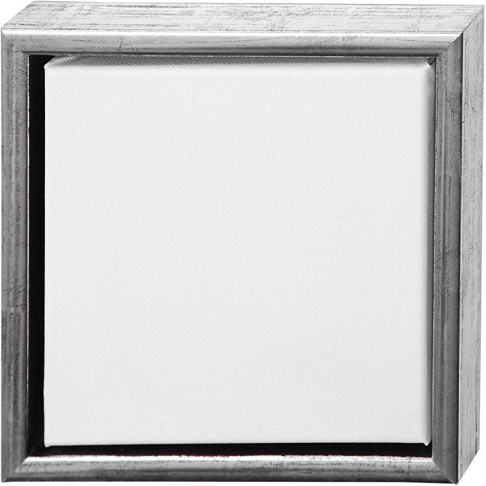 Canvas with Wooden Frame, size 20x20 cm, 360 g, white, 6 pc/ 1 pack