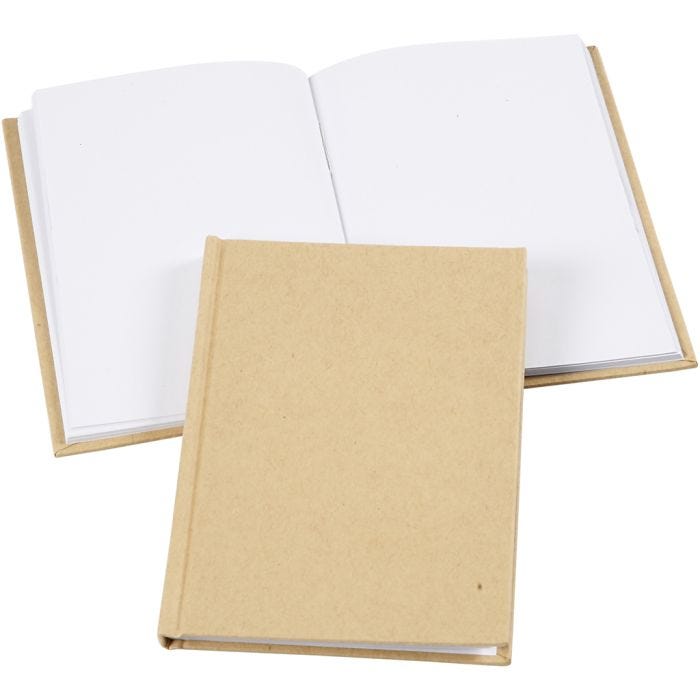 Sketchbook, A6, thickness 8 mm, 80 g, brown, 1 pc