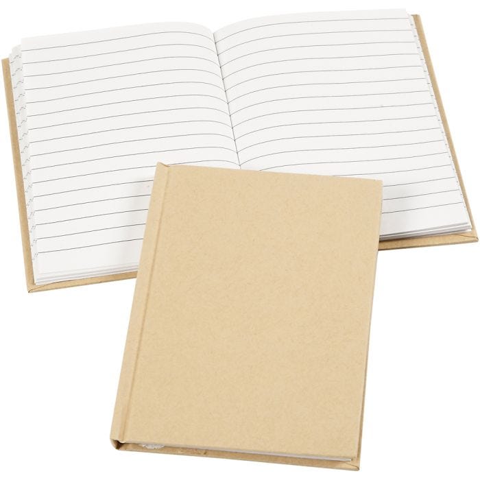 Notebook, A6, sheet 105x148 mm, 60 g, brown, 1 pc