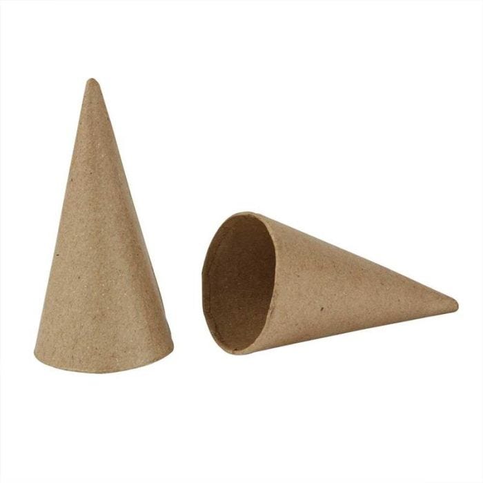 Cone, H: 10 cm, dia. 5 cm, 10 pc/ 1 pack