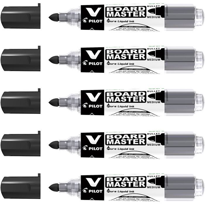 PILOT Whiteboard Marker Refill, line 2,3 mm, black, 5 pc/ 1 pack