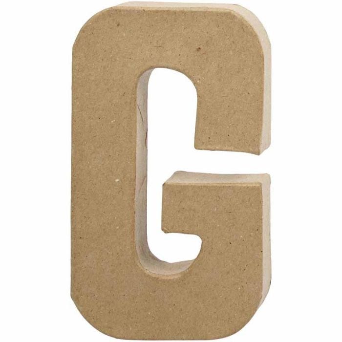 Letter, G, H: 20,5 cm, W: 11,5 cm, thickness 2,5 cm, 1 pc