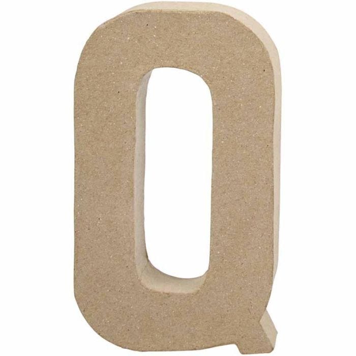 Letter, Q, H: 20,3 cm, W: 11,5 cm, thickness 2,5 cm, 1 pc