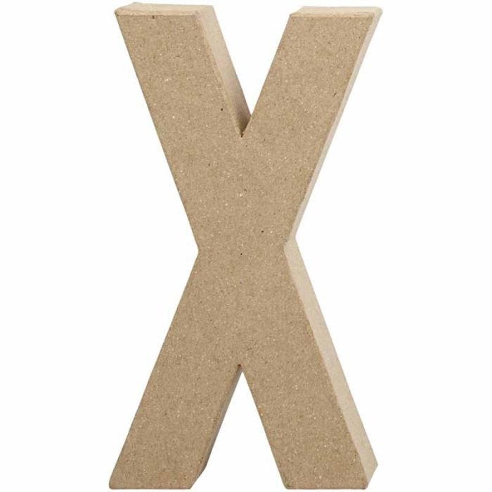 Letter, X, H: 20,2 cm, W: 10,5 cm, thickness 2,5 cm, 1 pc