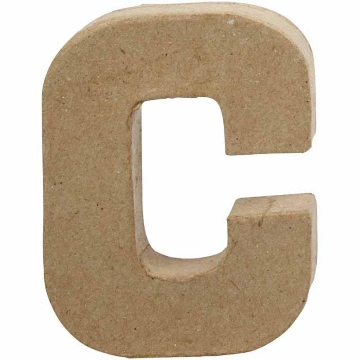 Letter, C, H: 10 cm, W: 7,5 cm, thickness 1,7 cm, 1 pc