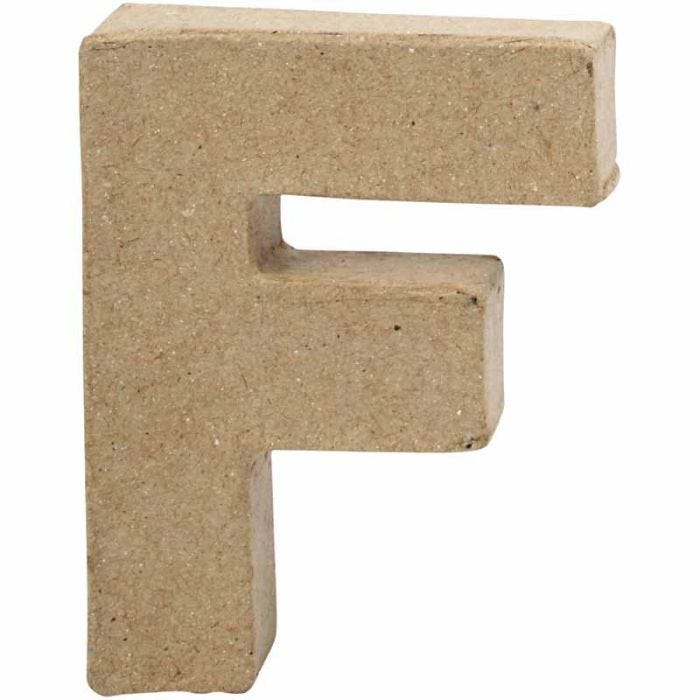Letter, F, H: 10 cm, W: 7,6 cm, thickness 1,7 cm, 1 pc