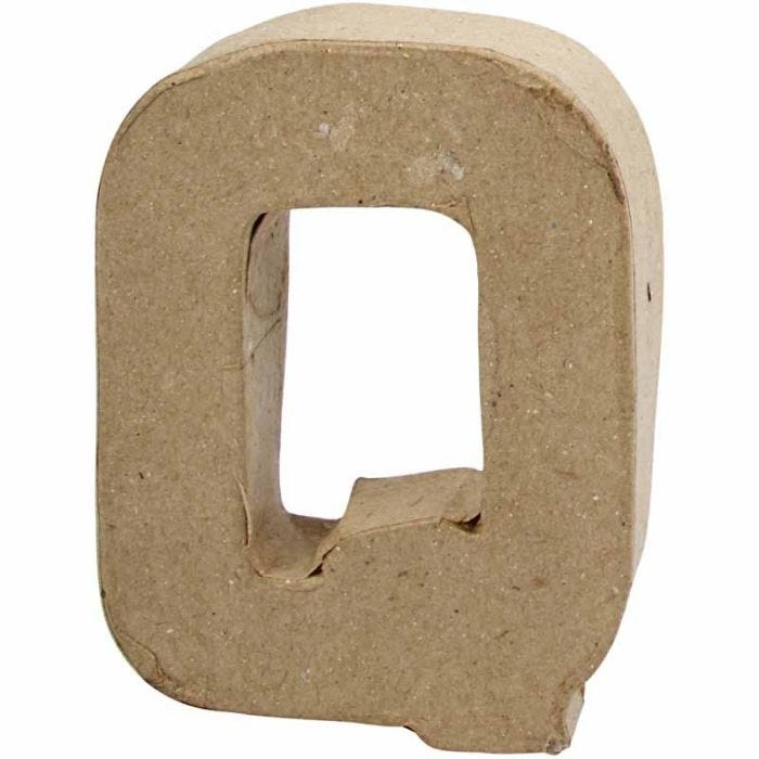 Letter, Q, H: 10 cm, W: 7,8 cm, thickness 1,7 cm, 1 pc