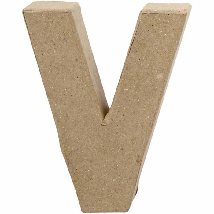Letter, V, H: 10 cm, W: 8 cm, thickness 1,7 cm, 1 pc