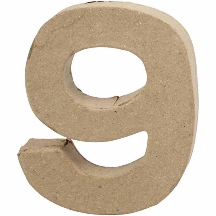 Number, 9, H: 10 cm, W: 8,5 cm, thickness 1,7 cm, 1 pc