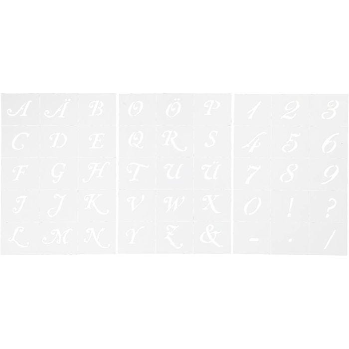 Shape Template, H: 20-30 mm, A5, sheet 148x210 mm, 3 sheet/ 1 pack