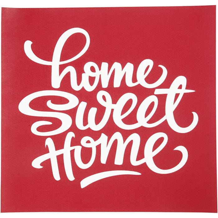 Screen Stencils, home sweet home, sheet 20x22 cm, 1 sheet