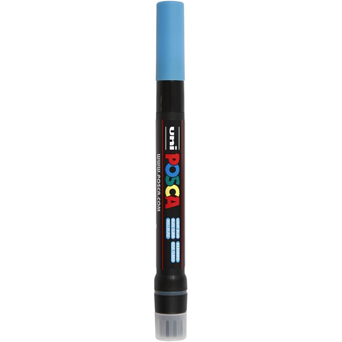 Posca Marker, no. PCF350, line 1-10 mm, brush, light blue, 1 pc
