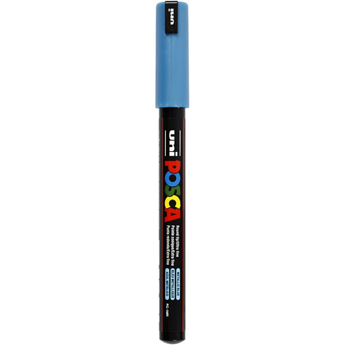 Posca Marker, no. PC-1MR, line 0,7 mm, extra-fine, metallic blue, 1 pc