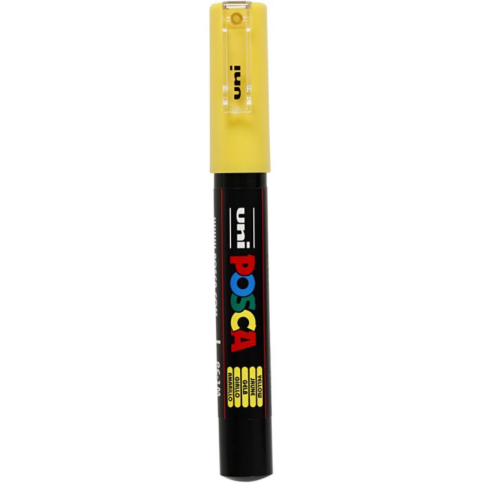 Posca Marker, no. PC-1M, line 0,7 mm, extra-fine, yellow, 1 pc