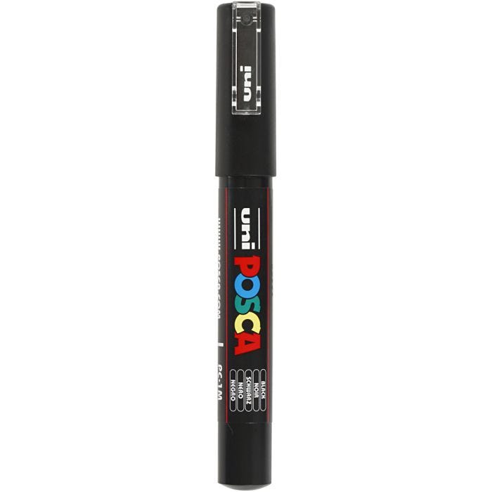 Posca Marker, no. PC-1M, line 0,7 mm, extra-fine, black, 1 pc