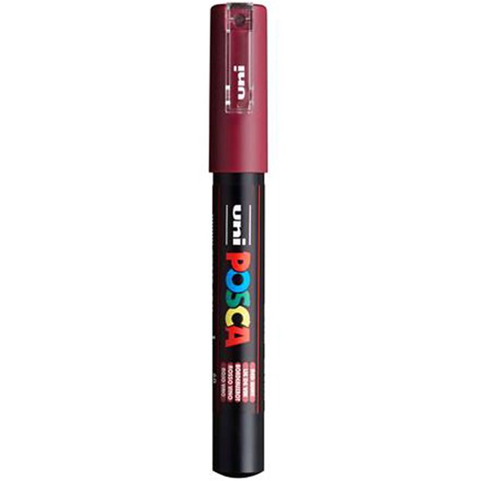 Posca Marker, no. PC-1M, line 0,7 mm, red wine, 1 pc