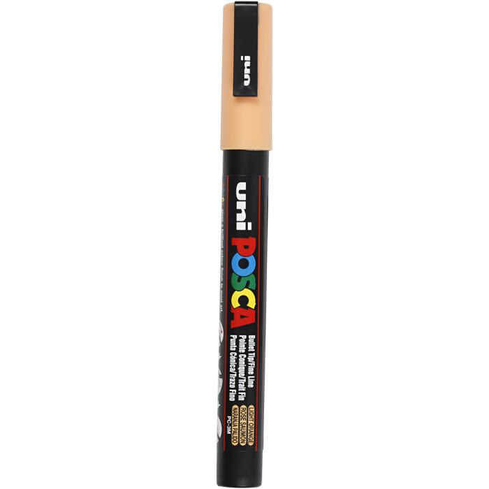 Posca Marker, no. PC-3M, line 0,9-1,3 mm, fine, pale orange, 1 pc