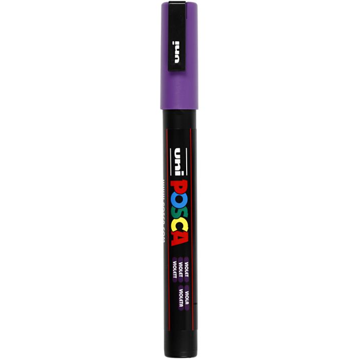 Posca Marker, no. PC-3M, line 0,9-1,3 mm, fine, violet, 1 pc