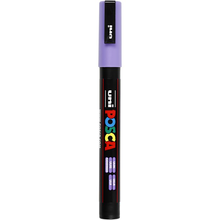 Posca Marker, no. PC-3M, line 0,9-1,3 mm, fine, lilac, 1 pc