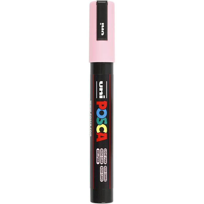 Posca Marker, no. PC-5M, line 2,5 mm, medium, light pink, 1 pc