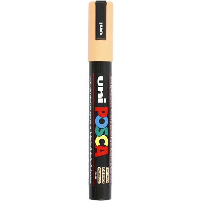 Posca Marker, no. PC-5M, line 2,5 mm, medium, pale orange, 1 pc
