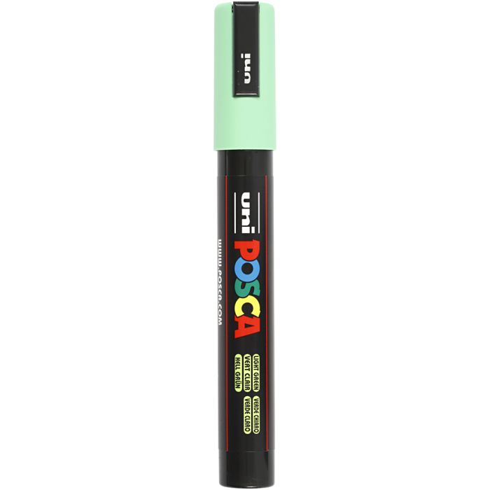 Posca Marker, no. PC-5M, line 2,5 mm, medium, light green, 1 pc