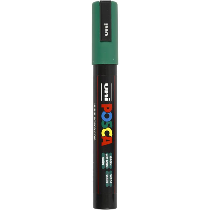 Posca Marker, no. PC-5M, line 2,5 mm, medium, green, 1 pc