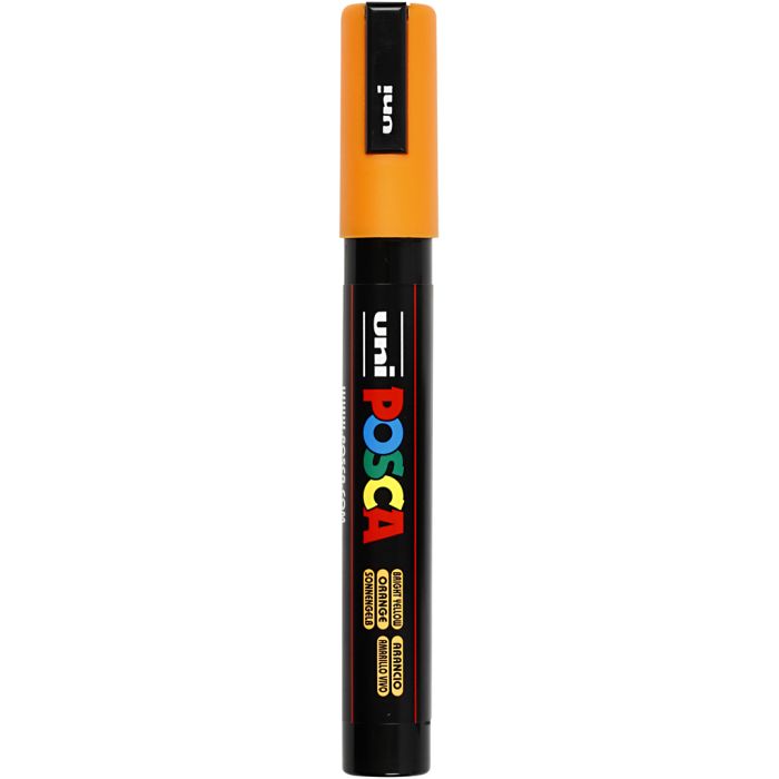 Posca Marker, no. PC-5M, line 2,5 mm, medium, orange, 1 pc