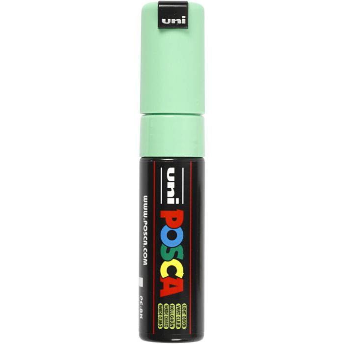 Posca Marker, no. PC-8K, line 8 mm, broad, light green, 1 pc