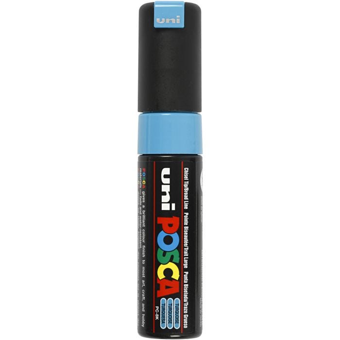 Posca Marker, no. PC-8K, line 8 mm, broad, turquoise, 1 pc