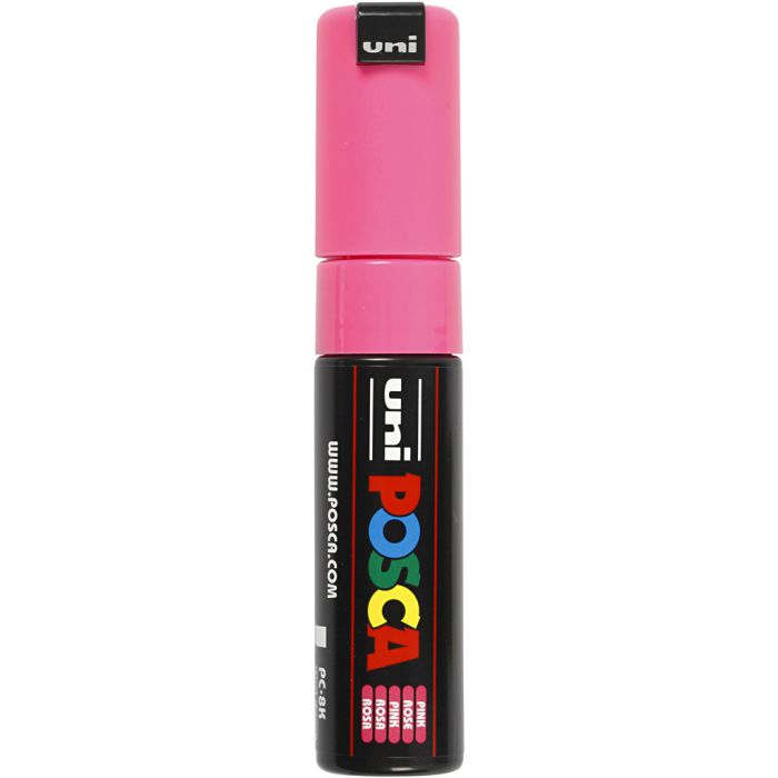 Posca Marker, no. PC-8K, line 8 mm, broad, pink, 1 pc