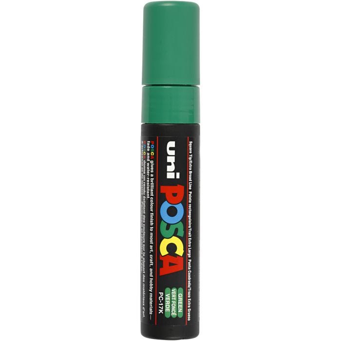Posca Marker, no. PC-17K, line 15 mm, extra broad, green, 1 pc
