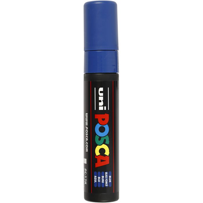 Posca Marker, no. PC-17K, line 15 mm, extra broad, blue, 1 pc