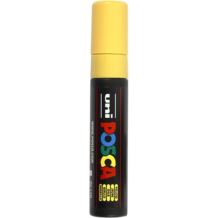 Posca Marker, no. PC-17K, line 15 mm, extra broad, yellow, 1 pc