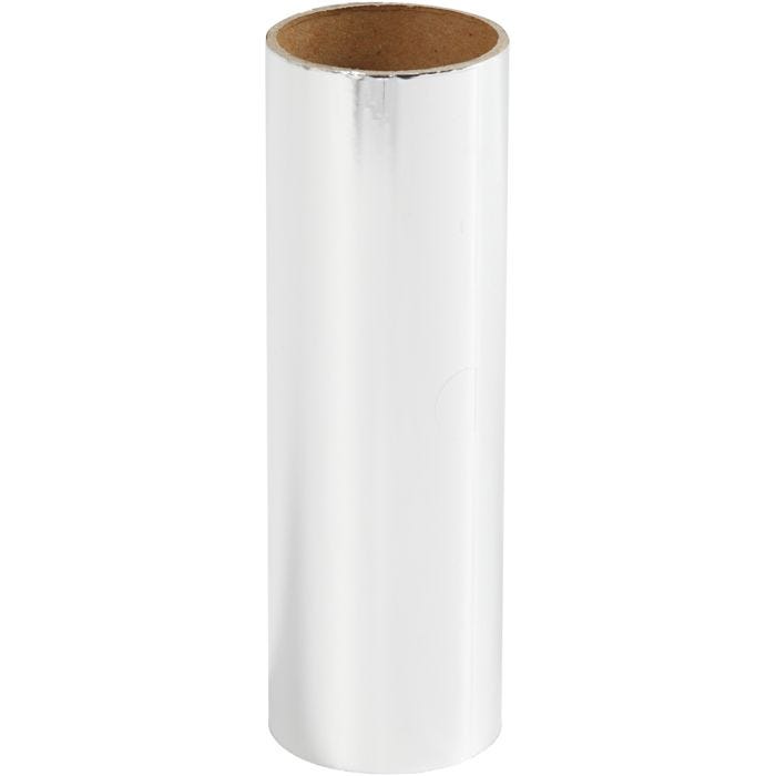 Deco Foil, W: 15,5 cm, thickness 0,02 mm, silver, 50 cm/ 1 roll