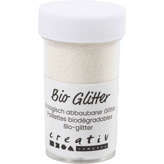 Bio Sparkles, white, 27 ml/ 1 tub