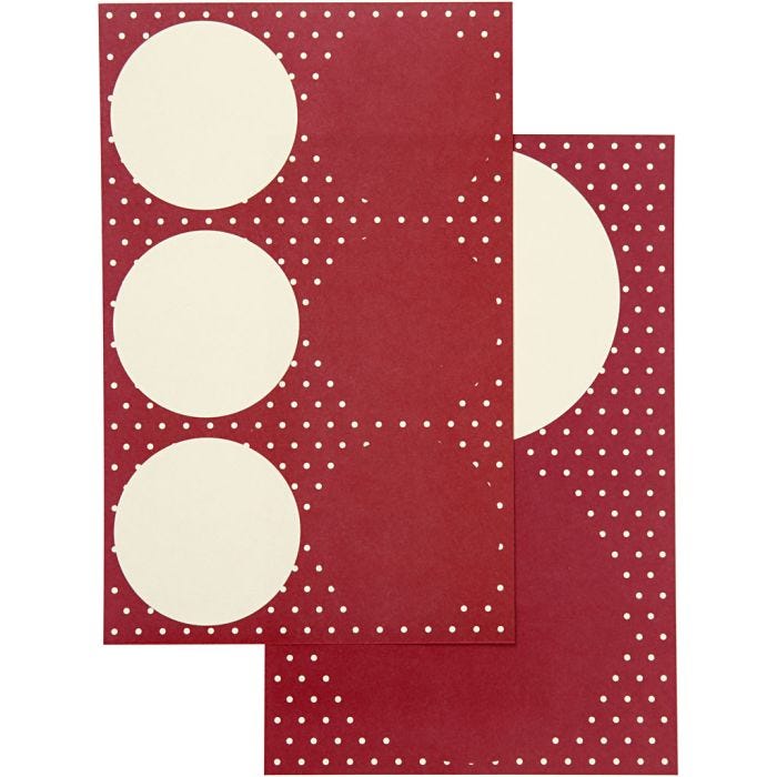 Stickers, dia. 4+6,5 cm, sheet 9x14 cm, 4 ass sheets/ 1 pack