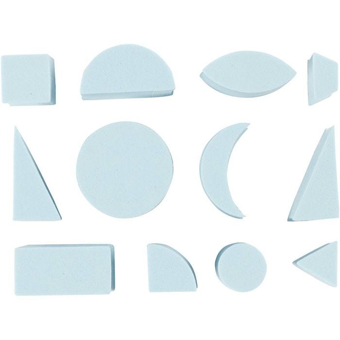 Foam Stamps, H: 25 mm, size 15-30 mm, 12 pc/ 1 pack