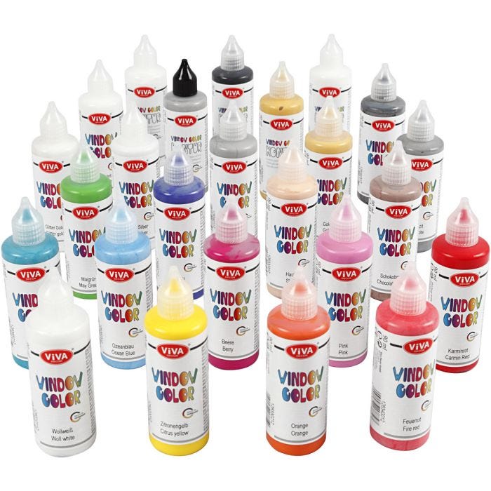 Viva Decor Window Color, assorted colours, 25x90 ml/ 1 pack