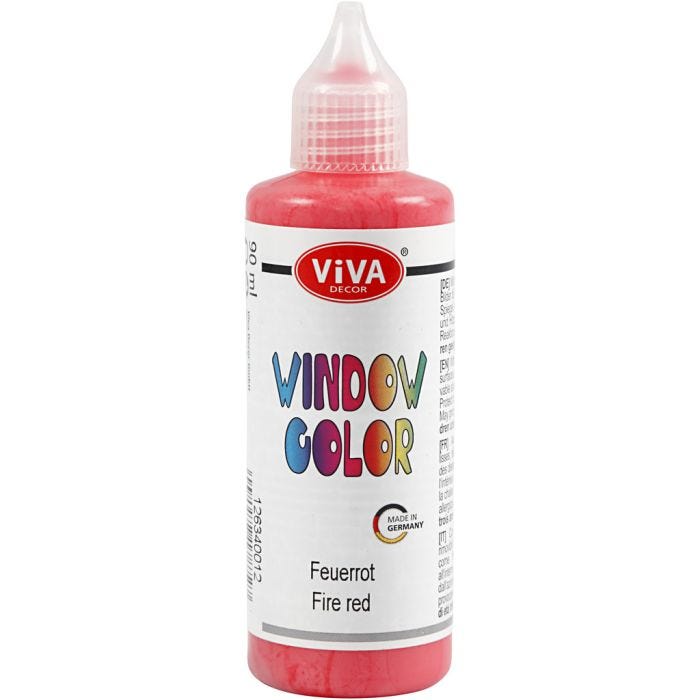 Viva Decor Window Color, red, 90 ml/ 1 bottle