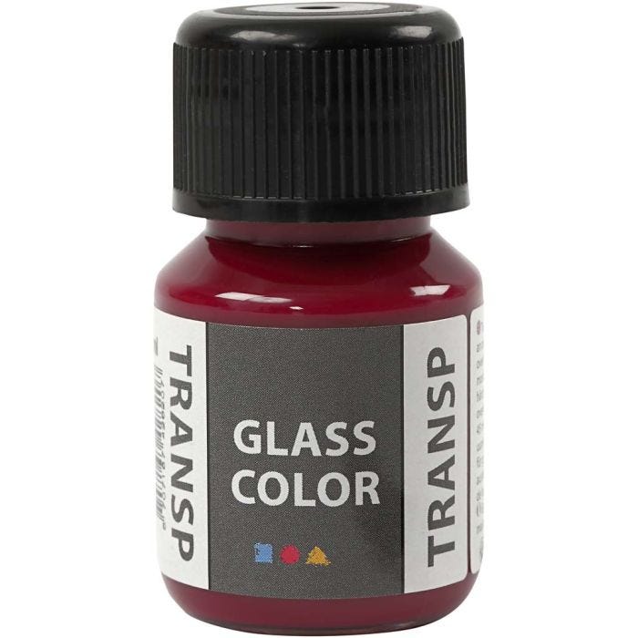 Glass Color Transparent, pink, 30 ml/ 1 bottle