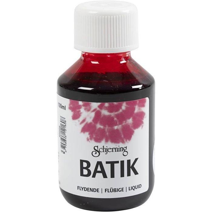 Batik dye, pink, 100 ml/ 1 bottle