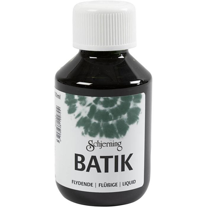 Batik dye, green, 100 ml/ 1 bottle
