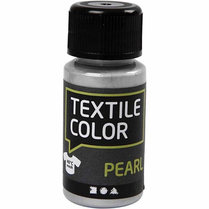 Textile Color, mother of pearl, silver, 50 ml/ 1 bottle